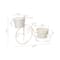 Glitzhome® 21.5'' White Metal Bicycle Plant Stand